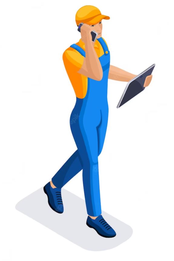 technician completing field service report